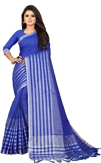 Beautiful Art Silk Saree with Blouse Piece-thumb1