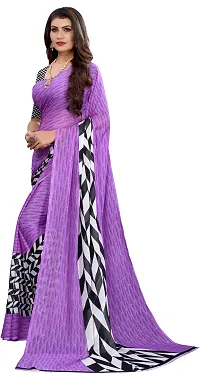 Beautiful Georgette Saree with Blouse Piece-thumb1