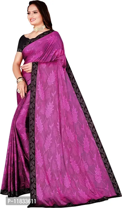 Beautiful Lycra Saree with Blouse Piece-thumb2