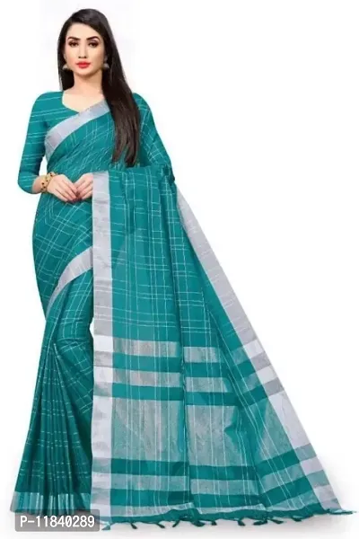 Beautiful Cotton Silk Saree with Blouse piece