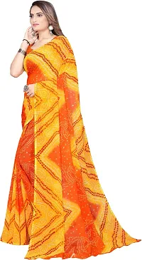 Beautiful Georgette Saree with Blouse Piece-thumb1