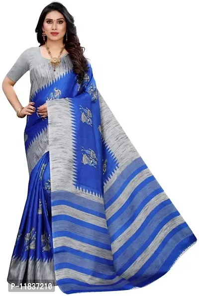 Beautiful Art Silk Saree with Blouse Piece