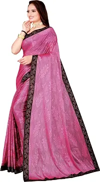 Beautiful Lycra Saree with Blouse Piece-thumb1