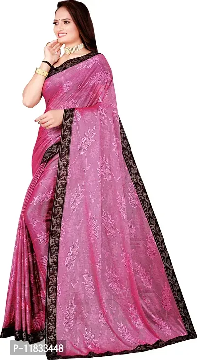 Beautiful Lycra Saree with Blouse Piece-thumb2