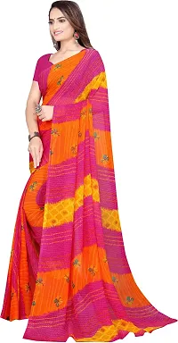 Beautiful Georgette Saree with Blouse piece-thumb1