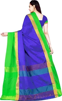 Beautiful Cotton Silk Saree with Blouse piece-thumb3