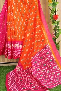 Beautiful Art Silk Saree with Blouse Piece-thumb1