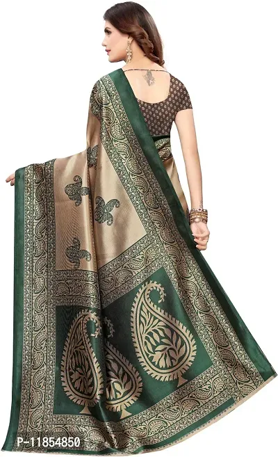 Beautiful Art Silk Saree with Blouse piece-thumb4