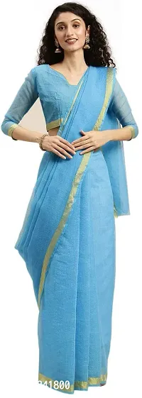 Beautiful Art Silk Saree with Blouse piece-thumb0