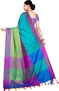 Beautiful Cotton Silk Saree with Blouse piece-thumb2