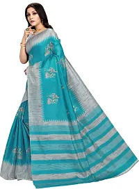 Beautiful Art Silk Saree with Blouse Piece-thumb1