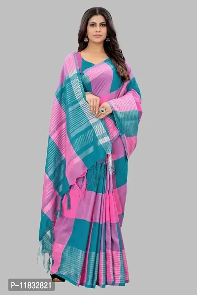 Beautiful Art Silk Saree with Blouse Piece-thumb2