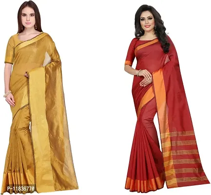 Beautiful Georgette Saree with Blouse Piece Pack Of 2-thumb0