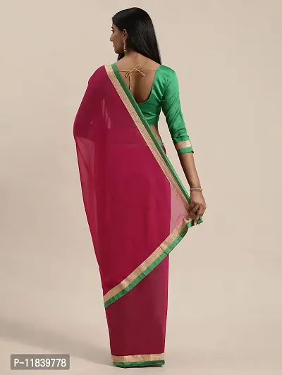 Beautiful Art Silk Saree with Blouse piece-thumb3