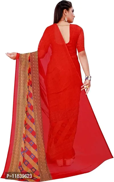 Beautiful Georgette Saree with Blouse piece-thumb3