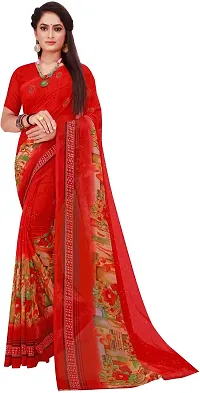 Beautiful Georgette Saree with Blouse Piece Pack Of 2-thumb1