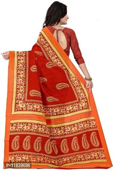 Beautiful Art Silk Saree with Blouse piece-thumb2