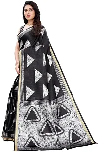 Beautiful Art Silk Saree with Blouse piece-thumb1
