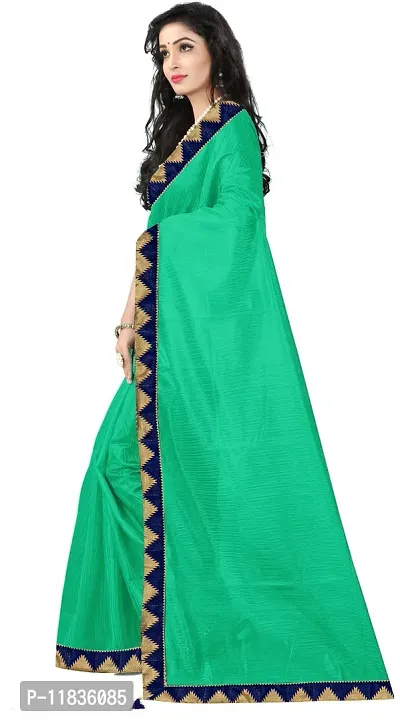 Beautiful Art Silk Saree with Blouse Piece-thumb2