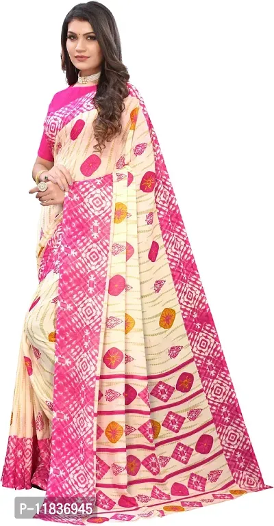 Beautiful Georgette Saree with Blouse Piece-thumb2