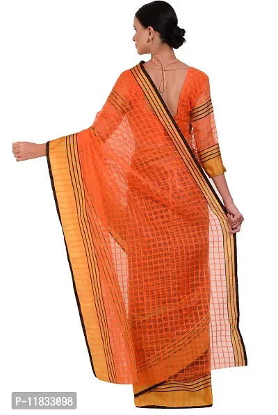 Beautiful Cotton Silk Saree with Blouse Piece-thumb2