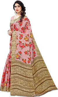 Beautiful Art Silk Saree with Blouse piece-thumb1