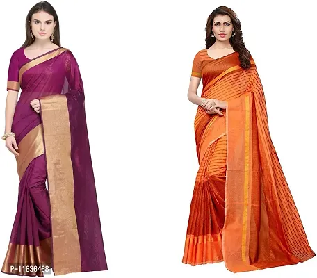 Beautiful Georgette Saree with Blouse Piece Pack Of 2-thumb0