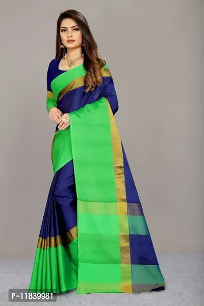 Beautiful Art Silk Saree with Blouse piece-thumb4