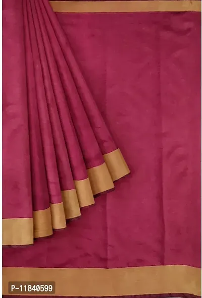 Beautiful Cotton Silk Saree with Blouse piece-thumb0