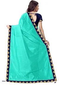 Beautiful Art Silk Saree with Blouse piece-thumb1