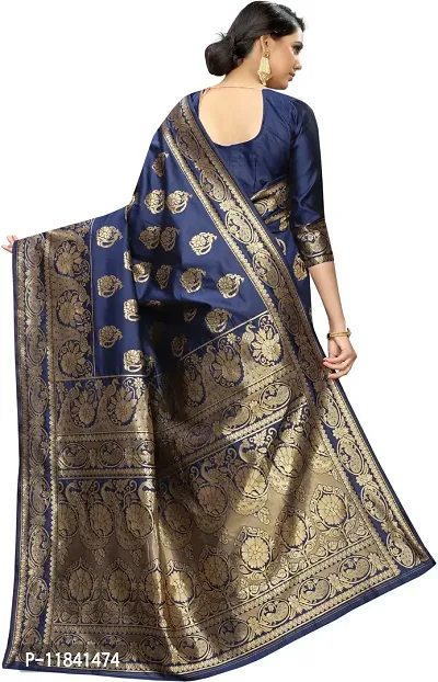 Beautiful Art Silk Saree with Blouse piece-thumb3