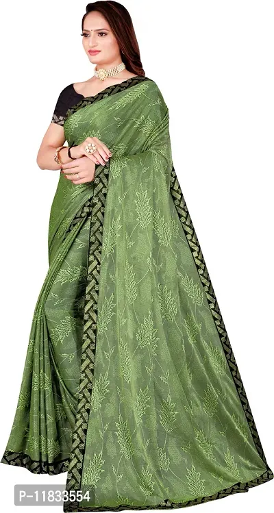 Beautiful Lycra Saree with Blouse Piece-thumb2