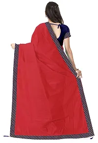 Beautiful Art Silk Saree with Blouse piece-thumb1