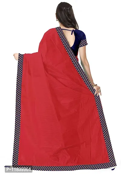 Beautiful Art Silk Saree with Blouse piece-thumb2