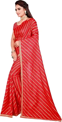 Beautiful Art Silk Saree with Blouse piece-thumb2