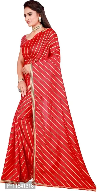 Beautiful Art Silk Saree with Blouse piece-thumb3