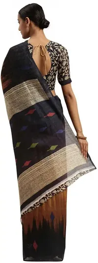 Beautiful Art Silk Saree with Blouse piece-thumb2