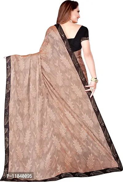 Beautiful Cotton Blend Saree with Blouse piece-thumb4