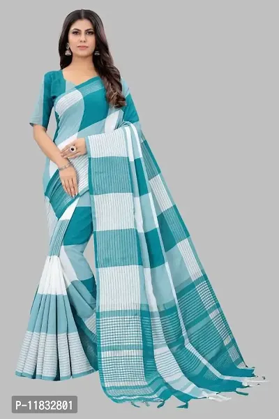 Beautiful Art Silk Saree with Blouse Piece-thumb0