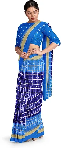 Beautiful Art Silk Saree with Blouse piece-thumb2