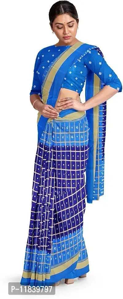 Beautiful Art Silk Saree with Blouse piece-thumb3