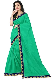 Beautiful Art Silk Saree With Blouse Piece Pack Of 2-thumb2