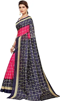 Beautiful Art Silk Saree with Blouse Piece-thumb1