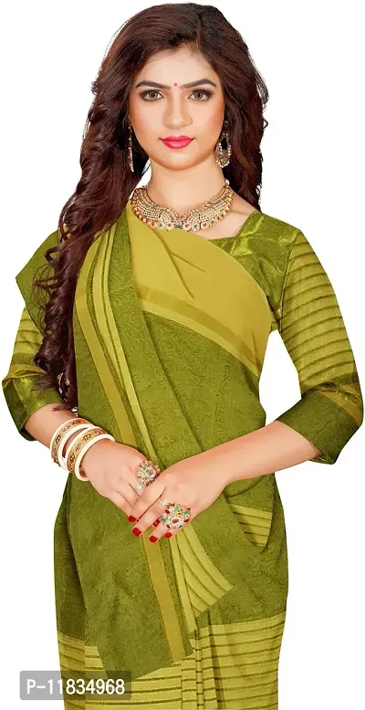 Beautiful Cotton Silk Saree with Blouse Piece-thumb0