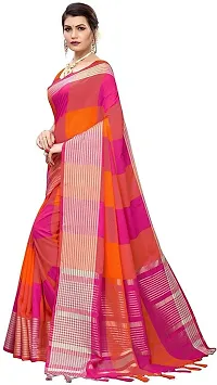 Beautiful Art Silk Saree with Blouse piece-thumb2