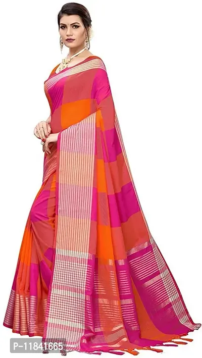 Beautiful Art Silk Saree with Blouse piece-thumb3