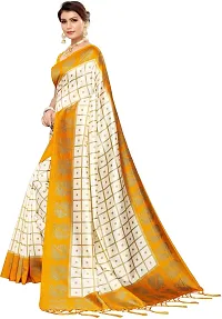 Beautiful Art Silk Saree with Blouse Piece-thumb1