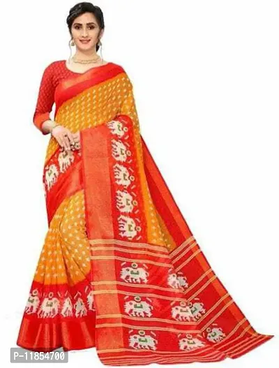 Beautiful Art Silk Saree with Blouse piece-thumb0