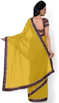 Beautiful Art Silk Saree with Blouse piece-thumb2