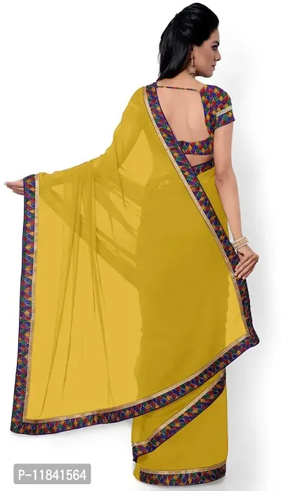 Beautiful Art Silk Saree with Blouse piece-thumb3